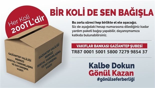 konya ve gaziantep bb lerin yardım kampanyaları