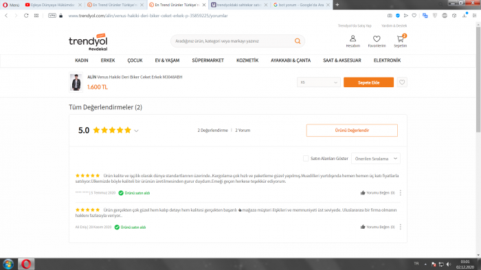 trendyoldaki sahtekar satıcılar ve bot yorumları