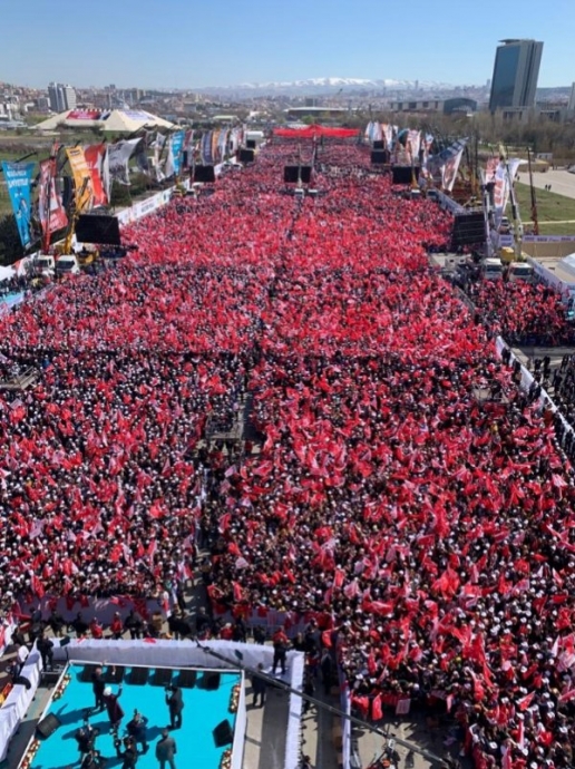 23 mart 2019 ankara cumhur ittifakı mitingi