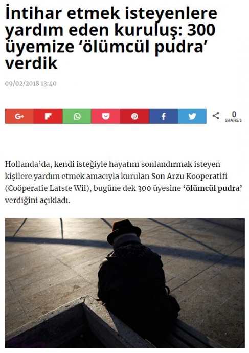 intihar etmek isteyenlere yardım eden kuruluş