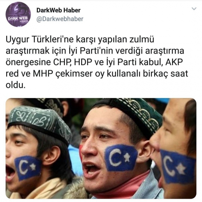 uygur türküleri zulmünü araştırma önergesinn reddi