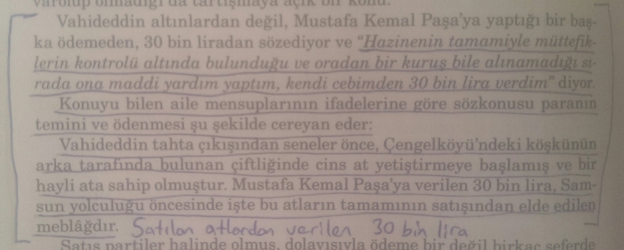 sultan vahdettin in atatürk e 40 bin lira vermesi