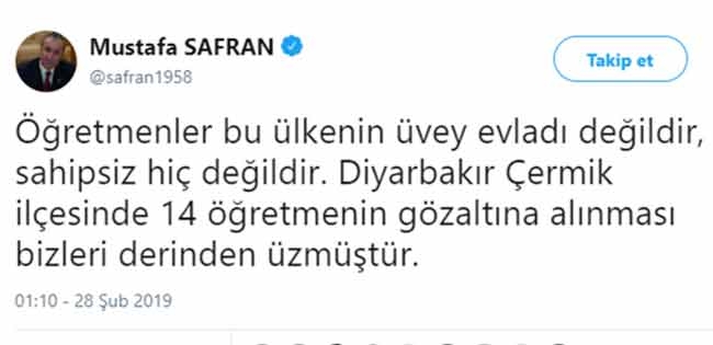 diyarbakır da keyfi gözaltına alınan 14 öğretmen
