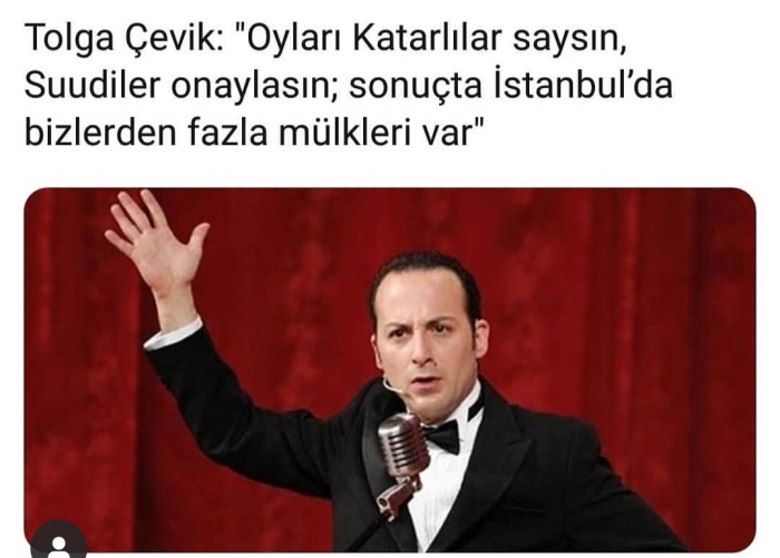 tolga çevik in oyları katarlılar saysın demesi