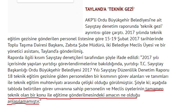 zabıta müdürünün tayland a teknik geziye gitmesi