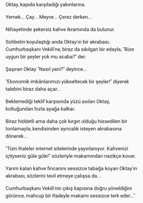 fuat oktay ın akrabasını makamından kovması