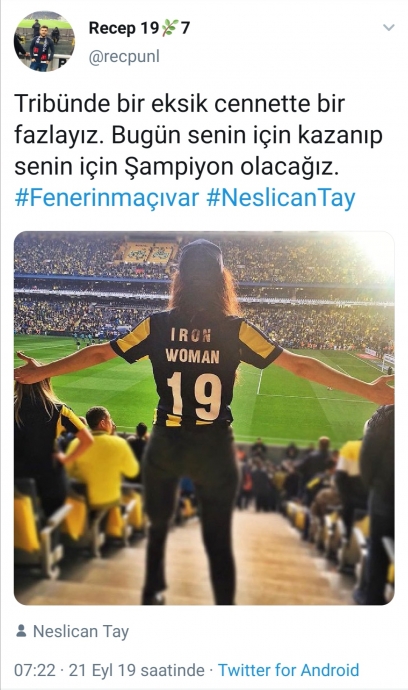 neslican ı maç hastagı için kullanan fenerliler