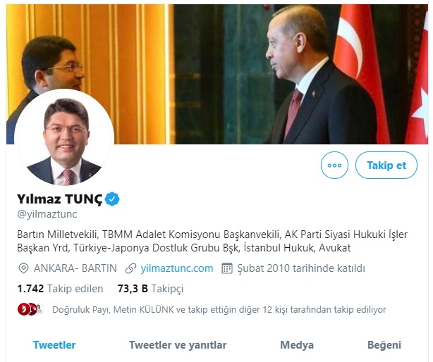 akp bartın milletvekilinin attığı ingilizce tweet