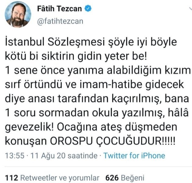 tayyip erdoğan ın istanbul sözleşmesi paylaşımı