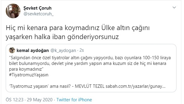 şevket çoruh un gazeteciye verdiği ayar