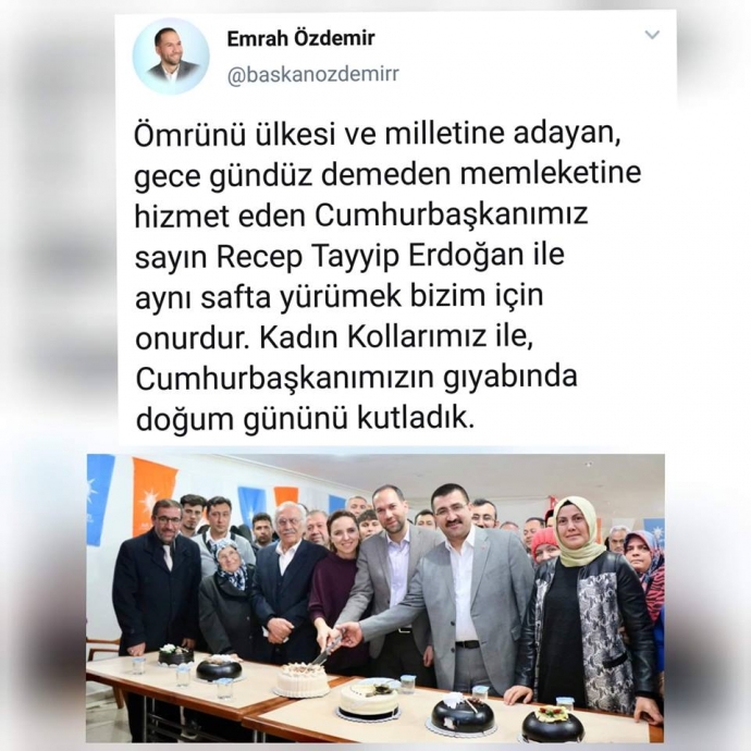 akp kadın kolları rte gıyabi doğum günü kutlaması