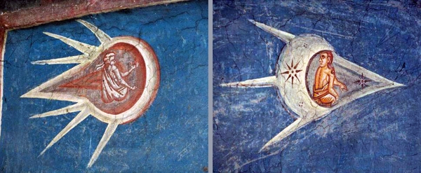kosova deçan manastırı duvarındaki uzay gemisi