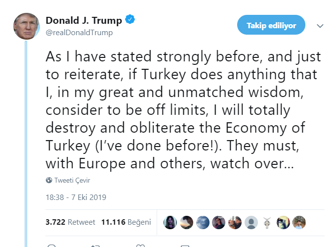 türkiye ekonomisini yok ederim