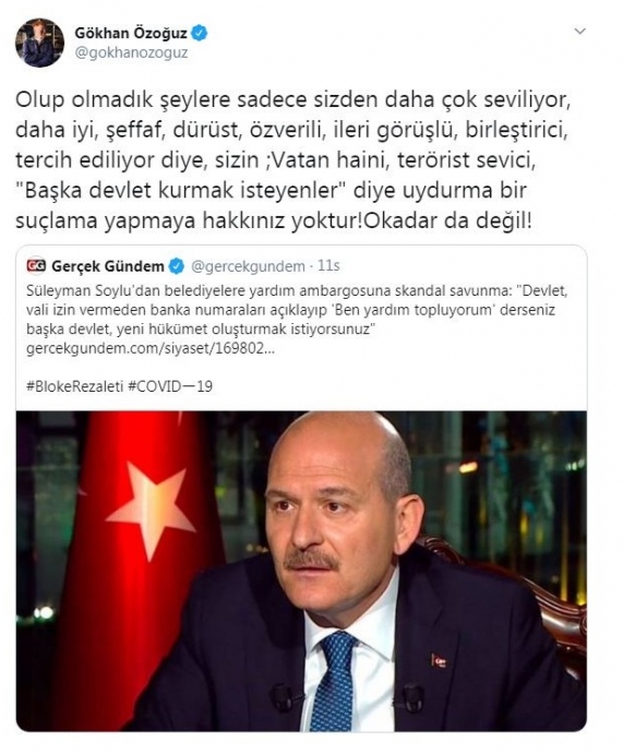 athena gökhandan süleyman soyluya twit