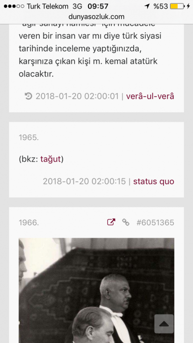 dünya sözlük te atatürk e gırla hakaret edilmesi
