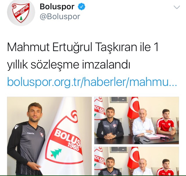 ertuğrul taşkıran ın boluspor a transferi