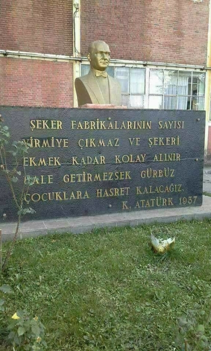 atatürk ün şeker fabrikaları ile ilgili sözü