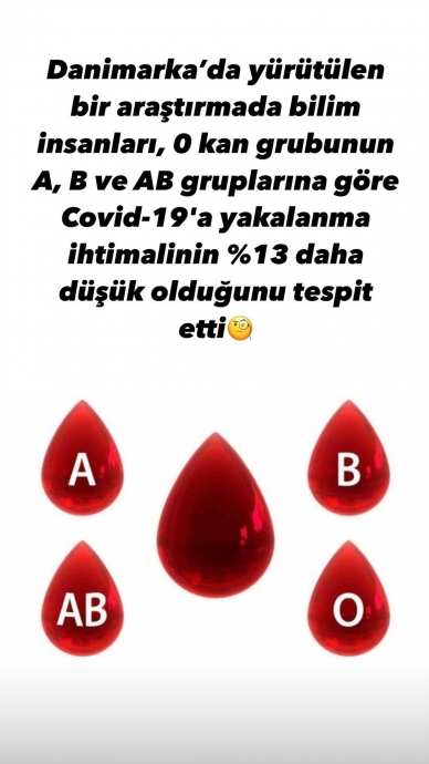 kan grubuna göre koronavirüs riski