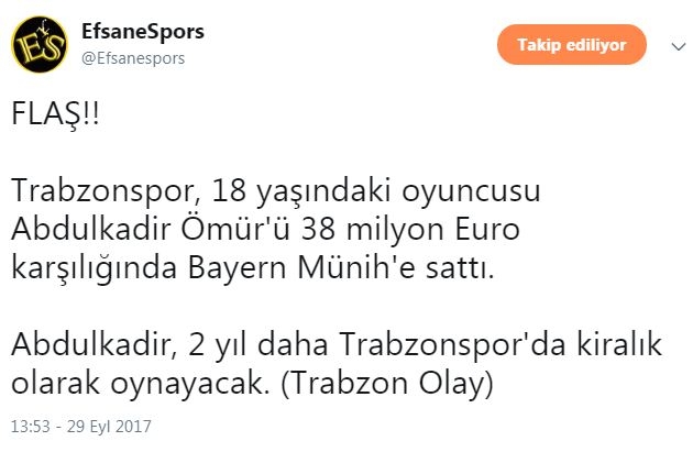 abdülkadir ömür ün bayern münih e transferi