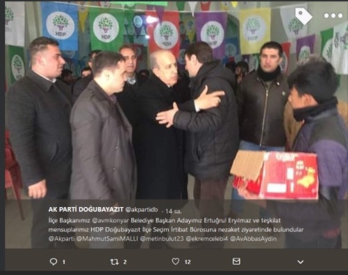 akape belediye başkan adayının hdp ziyareti