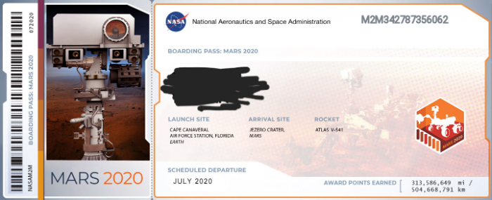 mars 2020 rover ile ismini mars a gönder
