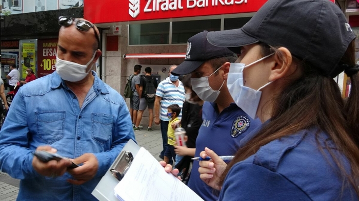para cezası yiyen vatandaşın polisi tehdit etmesi