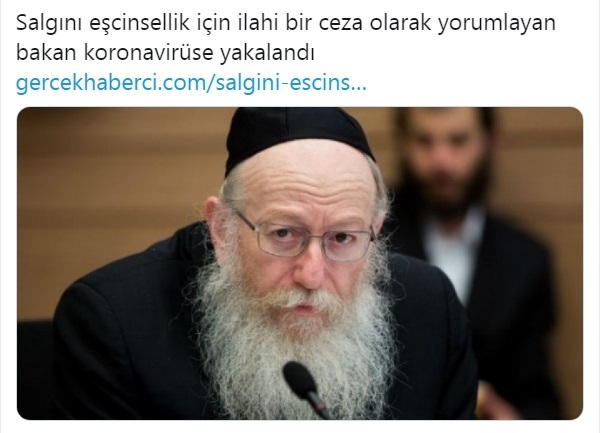 salgın eşcinselliğe cezadır diyen adamın durumu