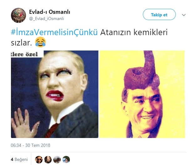 atatürk e hakaret eden evlad ı osmanlı sayfası