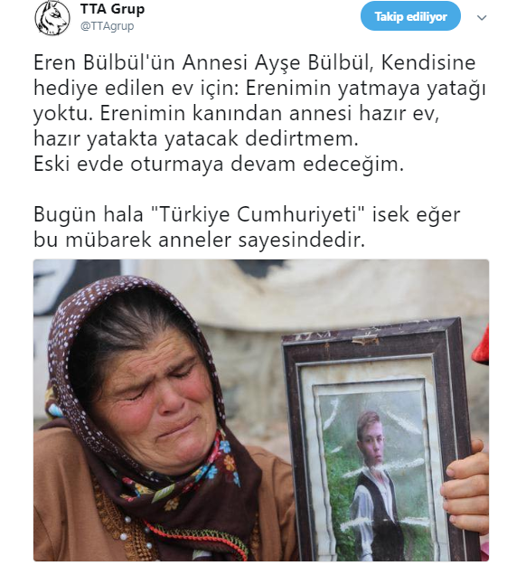 ayşe bülbül ün hediye edilen evi kabul etmemesi