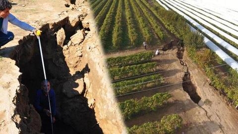 manisa daki fay hattında dev yarıkların oluşması