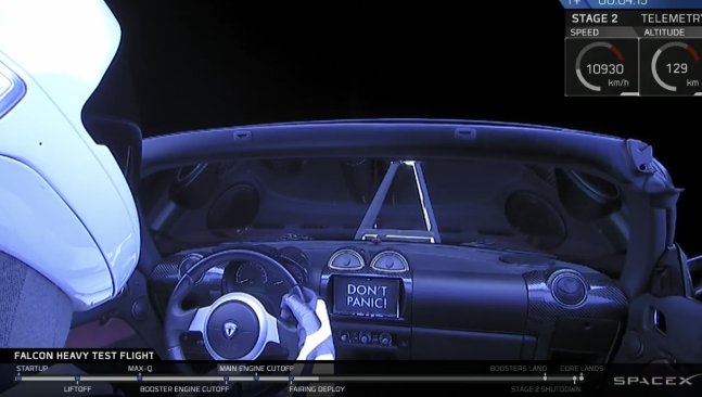 elon musk un mars a araba yollaması