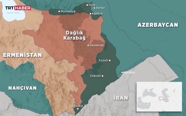 karabağ iran sınırı azerbaycan kontolüne altında