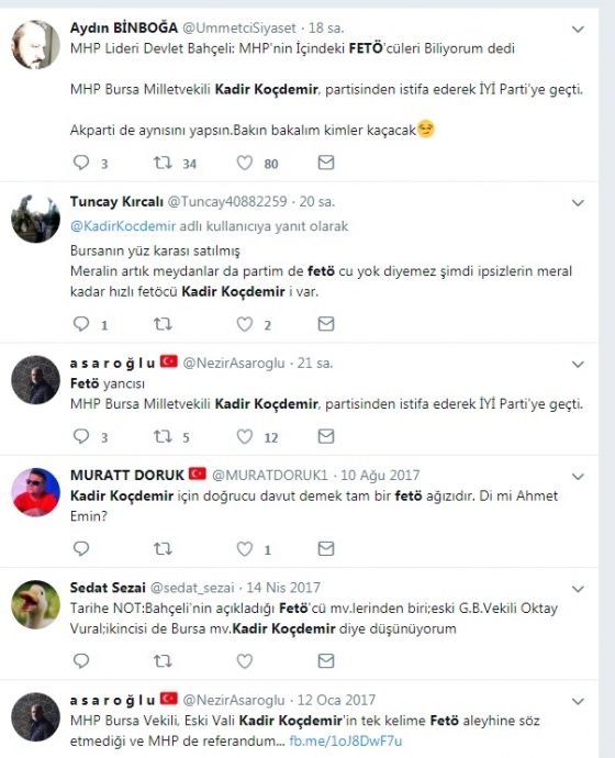 kadir koçdemir in hemen fetöcü ilan edilmesi
