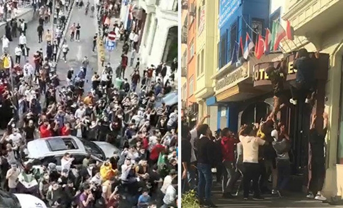 türkiyedeki suriyelilerin fransa karşıtı eylemleri