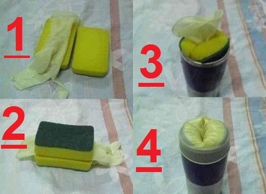 scotch brite dan pratik vajina yapımı