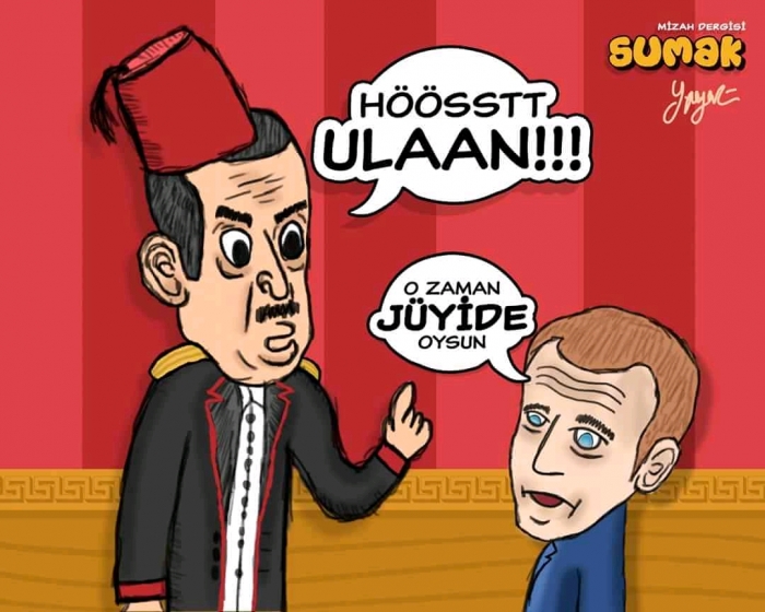 erdoğanın macronu tokatlaması