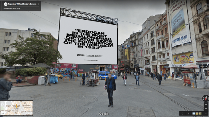 bilboardlardan dünya liderlerine saldırı