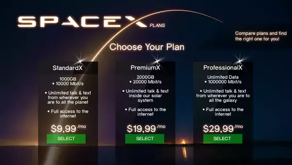spacex internet