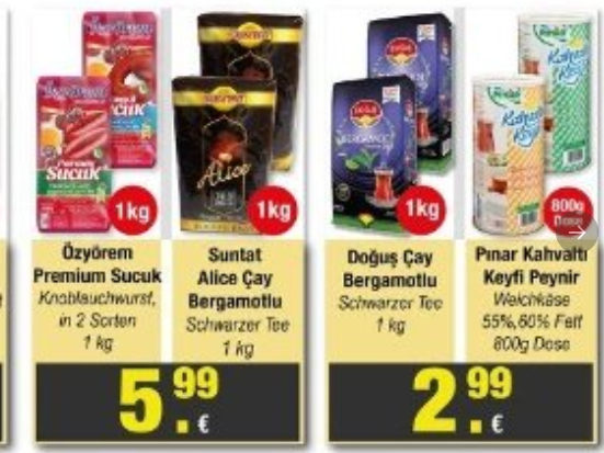tr de 35 tl olan doğuş çayın almanya da 19 olması
