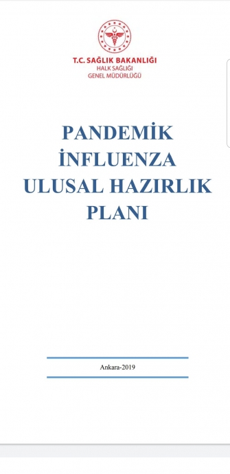 pandemik influenza ulusal hazırlık planı