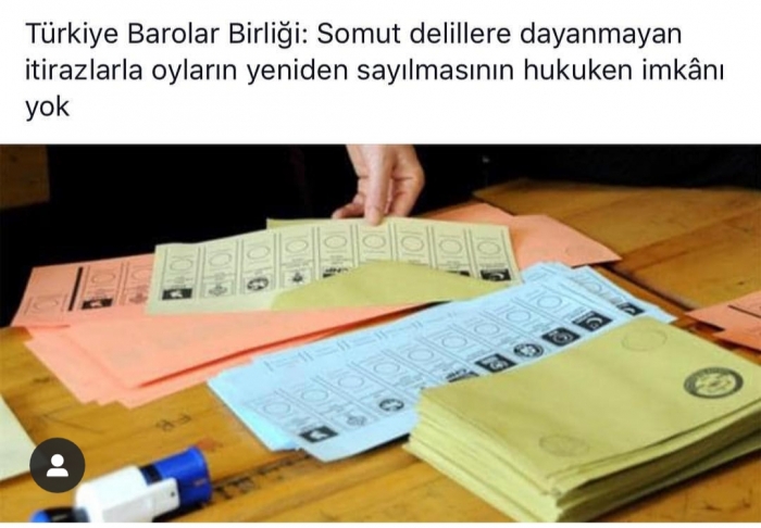 barolar birliğinin seçim tekrarı açıklaması