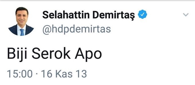 selahattin demirtaş terörist değildir diyenler