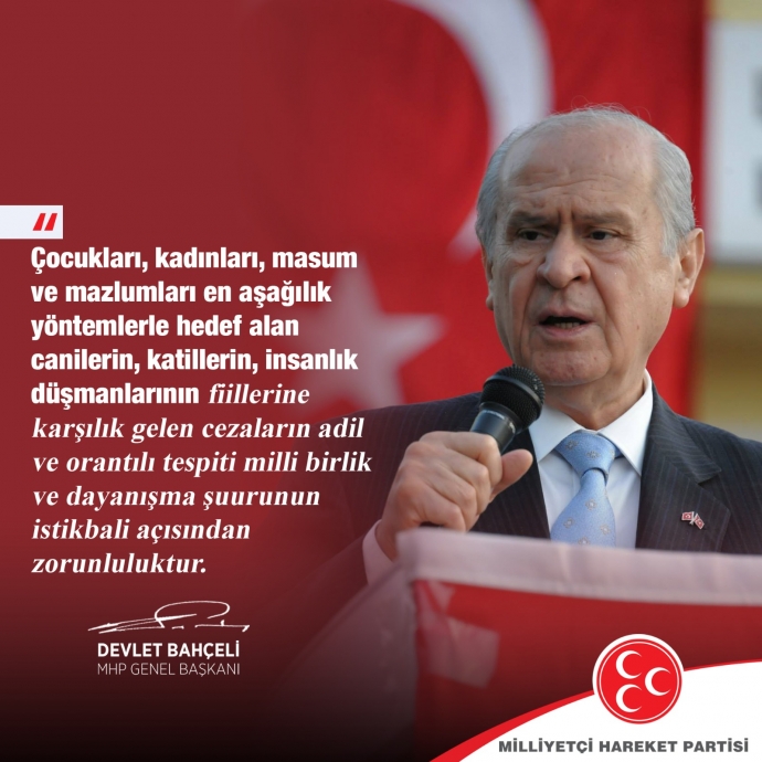 devlet bahçeliden idam cezası önerisi