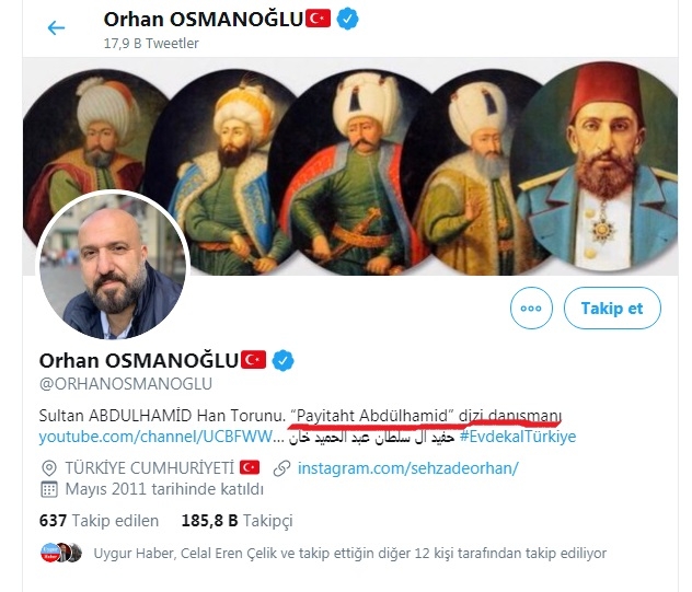orhan osmanoğlu nun istanbul un fethi tweeti
