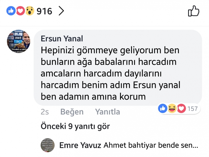 ersun yanaldan ümit özat ın sözlerine cevap