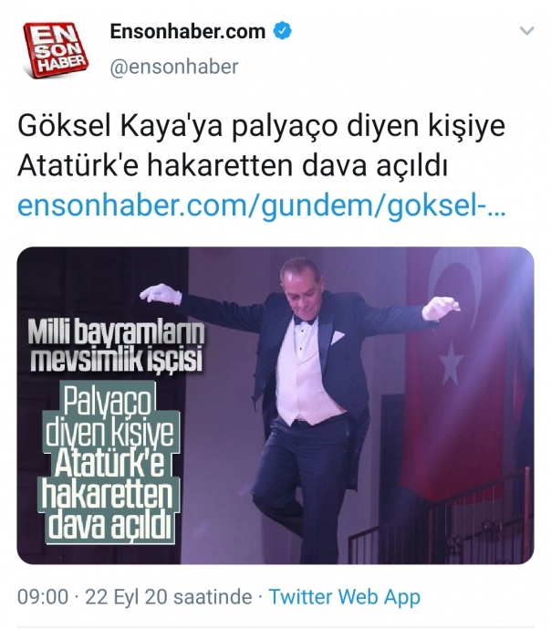 göksel kaya ya palyaço demek