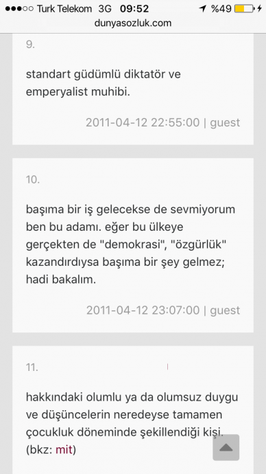 dünya sözlük te atatürk e gırla hakaret edilmesi