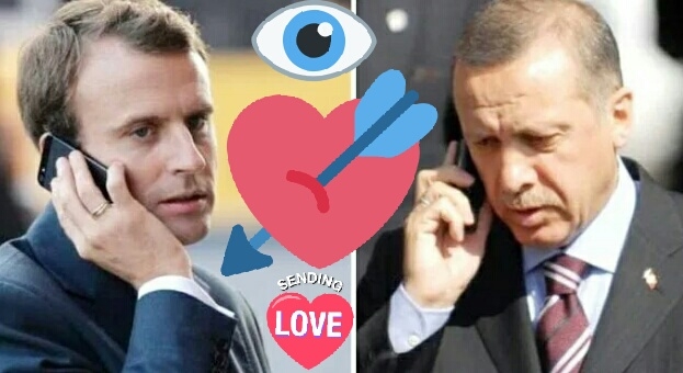 macron ve erdoğan görüşmesi