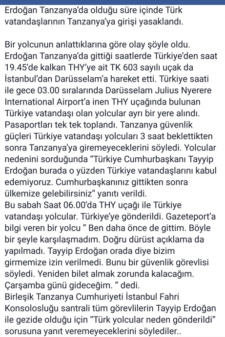 rte nin tanzanya gezisinde yaşanan skandal