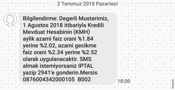 kredi kartı gecikme faiz oranlarına zam
